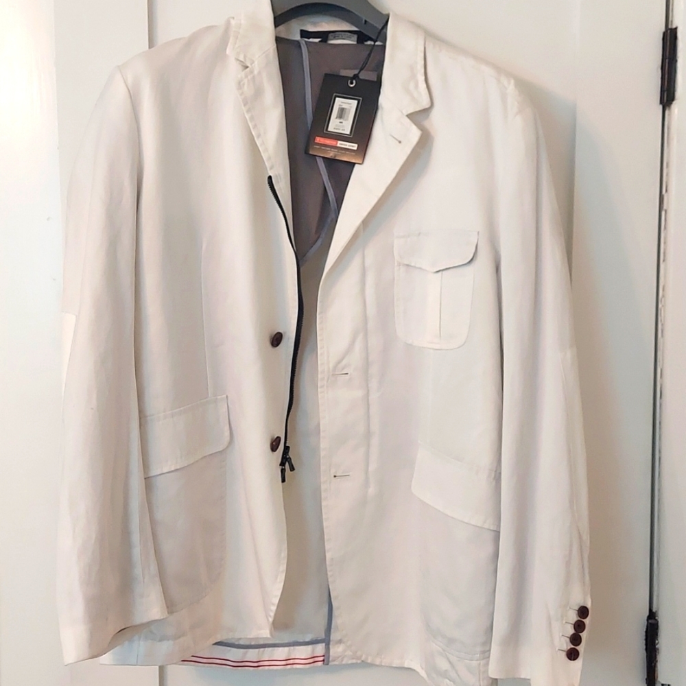 Victorinox Swiss Army men's white tailored blazer size 46 R